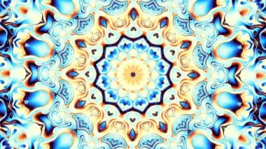 Soyut dönüşüm süs mandala daire iplik. Sorunsuz döngü görüntüleri.