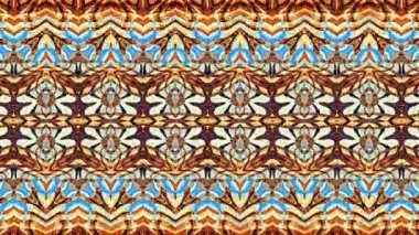 Soyut simetrik süs desen. Döngü görüntüleri.