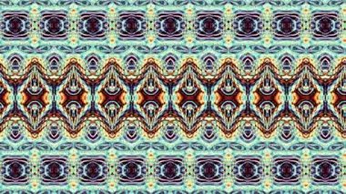 Soyut simetrik süs desen. Döngü görüntüleri.