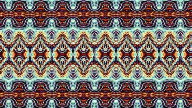 Soyut simetrik süs desen. Döngü görüntüleri.