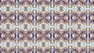 Soyut simetrik süs desen. Döngü görüntüleri.