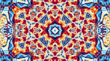 Soyut simetrik süs desen. Döngü görüntüleri.