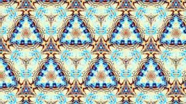 Soyut simetrik süs desen. Döngü görüntüleri.