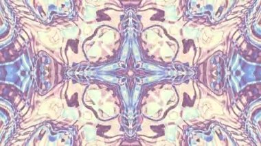 Soyut simetrik süs desen. Döngü görüntüleri.