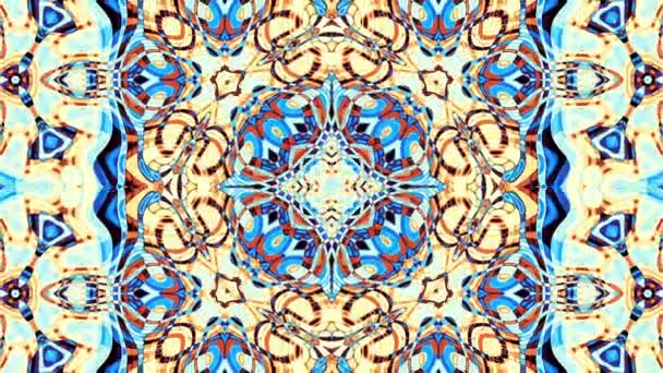 Abstrakte Symmetrische Ornamentale Muster — Stockvideo