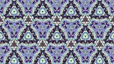 Soyut simetrik süs desen. Döngü görüntüleri.