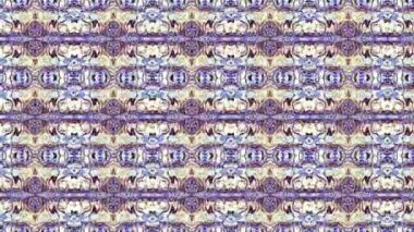 Soyut simetrik süs desen. Döngü görüntüleri.