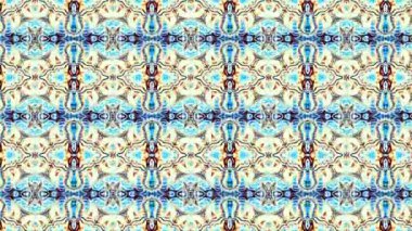 Soyut simetrik süs desen. Döngü görüntüleri.