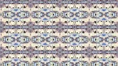 Soyut simetrik süs desen. Döngü görüntüleri.