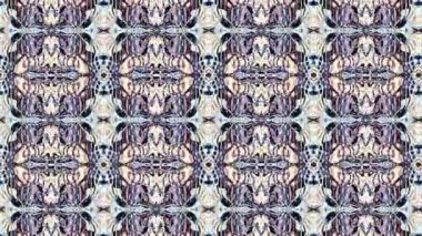 Soyut simetrik süs desen. Döngü görüntüleri.