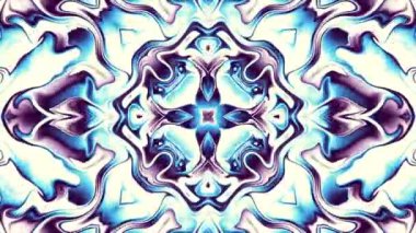 Soyut simetrik süs desen. Döngü görüntüleri.