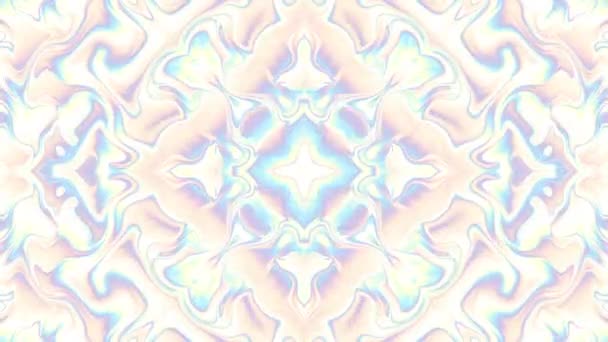 抽象的な対称の装飾的なパターン ループ映像 — ストック動画