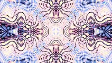 Soyut simetrik süs desen. Döngü görüntüleri.