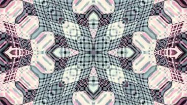 Soyut simetrik süs desen. Döngü görüntüleri.