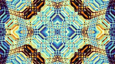 Soyut simetrik süs desen. Döngü görüntüleri.