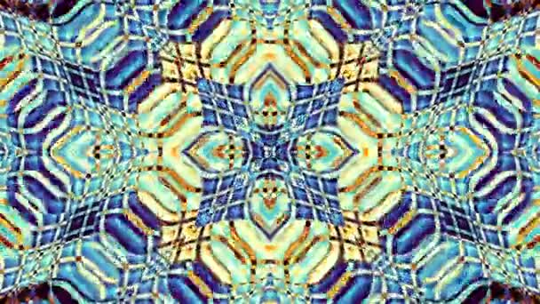 Abstract Symmetric Sier Patroon Beelden Een Lus — Stockvideo