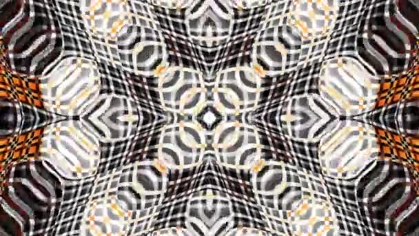 Patrón Ornamental Simétrico Abstracto — Vídeos de Stock