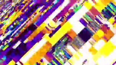 Eserler codec ile soyut hızlı titreşen doku. Döngü video girişim görüntüleri. Titreşen hızlı grunge öğeleri.