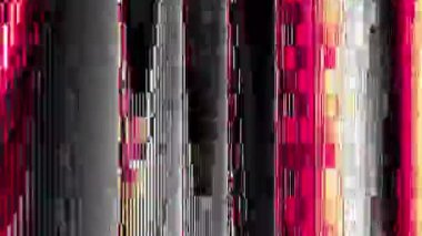 Eserler codec ile soyut hızlı titreşen doku. Döngü video girişim görüntüleri. Titreşen hızlı grunge öğeleri.