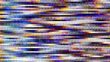 Eserler codec ile soyut hızlı titreşen doku. Döngü video girişim görüntüleri. Titreşen hızlı grunge öğeleri.