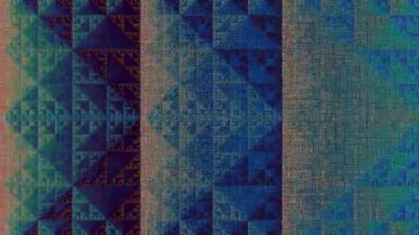 Eserler codec ile soyut hızlı titreşen doku. Döngü video girişim görüntüleri. Titreşen hızlı grunge öğeleri.