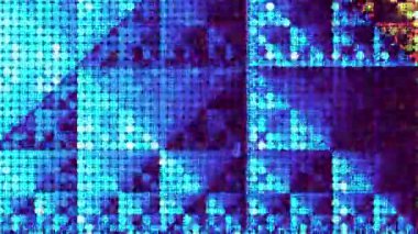 Eserler codec ile soyut hızlı titreşen doku. Döngü video girişim görüntüleri. Titreşen hızlı grunge öğeleri.