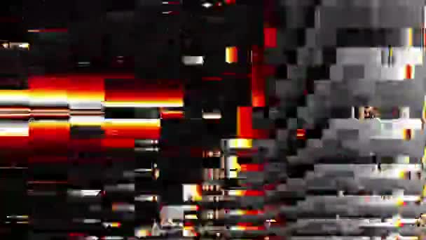 Texture Abstraite Scintillement Rapide Avec Codec Artefacts Boucle Vidéo Interférence — Video