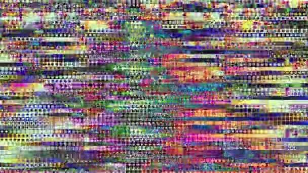 Absztrakt Gyorsan Villódzó Textúra Leletek Codec Kel Looping Videóinak Interferencia — Stock videók