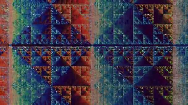 Texture Abstraite Scintillement Rapide Avec Codec Artefacts Boucle Vidéo Interférence — Video