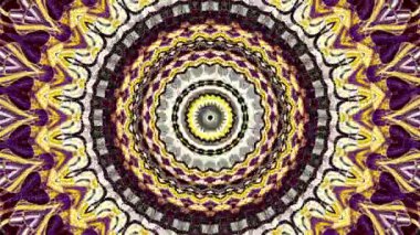 Süs vintage mozaik sanat daire dönüştürme. Yuvarlak süslü süs mandala desen. Sorunsuz döngü görüntüleri.