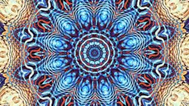 Süs vintage mozaik sanat daire dönüştürme. Yuvarlak süslü süs mandala desen. Sorunsuz döngü görüntüleri.