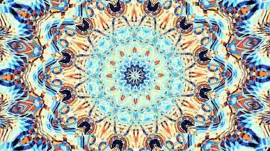 Süs vintage mozaik sanat daire dönüştürme. Yuvarlak süslü süs mandala desen. Sorunsuz döngü görüntüleri.