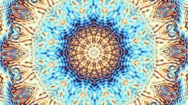 Süs vintage mozaik sanat daire dönüştürme. Yuvarlak süslü süs mandala desen. Sorunsuz döngü görüntüleri.
