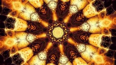 Süs vintage mozaik sanat daire dönüştürme. Yuvarlak süslü süs mandala desen. Sorunsuz döngü görüntüleri.
