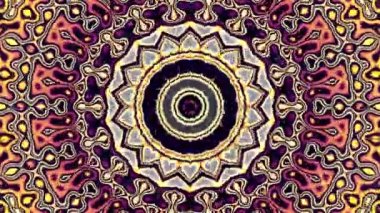 Süs vintage mozaik sanat daire dönüştürme. Yuvarlak süslü süs mandala desen. Sorunsuz döngü görüntüleri.