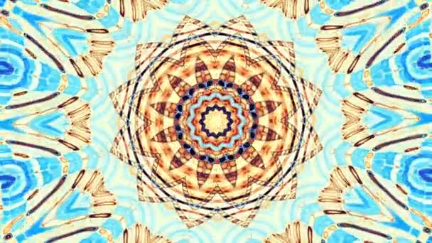 Transformando Ornamental Vintage Mosaico Arte Círculo Padrão Mandala Ornamentado Redondo — Vídeo de Stock