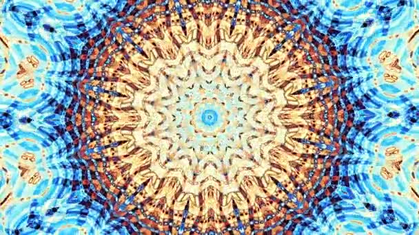 Przekształcanie Ozdobnych Mozaika Vintage Sztuka Koło Okrągły Ozdobny Ozdobnych Mandala — Wideo stockowe