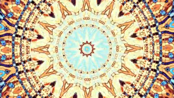 Transformation ornementale vintage cercle d'art mosaïque. Orné rond motif mandala ornemental. Images de boucle sans couture .