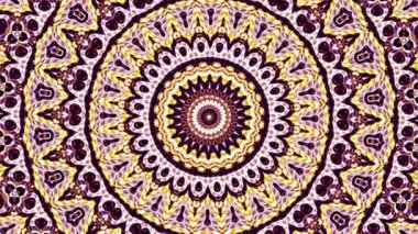 Süs vintage mozaik sanat daire dönüştürme. Yuvarlak süslü süs mandala desen. Sorunsuz döngü görüntüleri.