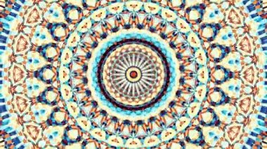 Süs vintage mozaik sanat daire dönüştürme. Yuvarlak süslü süs mandala desen. Sorunsuz döngü görüntüleri.