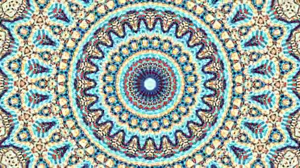 Transformarea Cercului Ornamental Artă Vintage Mozaic Modelul Rotund Ornamental Mandala — Videoclip de stoc