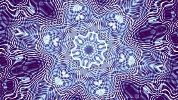 Umwandlung Ornamentalen Vintage Hintergrund Abstraktes Filmmaterial Jugendstil Rundes Mandala Muster — Stockvideo