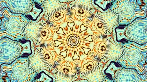 Omvandla Prydnads Vintage Bakgrund Abstrakta Bilder Jugendstil Runda Mandala Mönster — Stockvideo