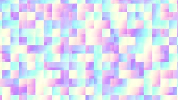 Fast Flickering Transparency Squares Moving Geometric Background Looping Footage — Stock Video