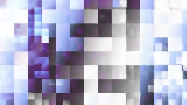 Fast Flickering Transparency Squares Moving Geometric Background Looping Footage — Stock Video