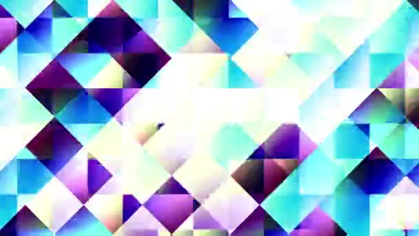 Fast Flickering Transparency Squares Moving Geometric Background Looping Footage — Stock Video