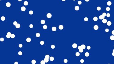 Hareketli rasgele küçük daire. Küçük daire boş bir arka plan üzerinde görünen. Video için soyut ekran koruyucu.