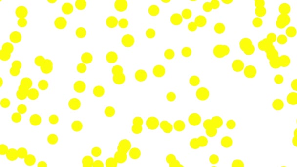 Přesouvání Náhodných Malých Kroužků Objevují Malé Kruhy Prázdné Pozadí Abstraktní — Stock video