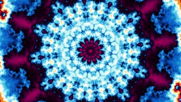 Rotazione Cerchio Magico Astratto Mandala Cosmico Esoterico — Video Stock