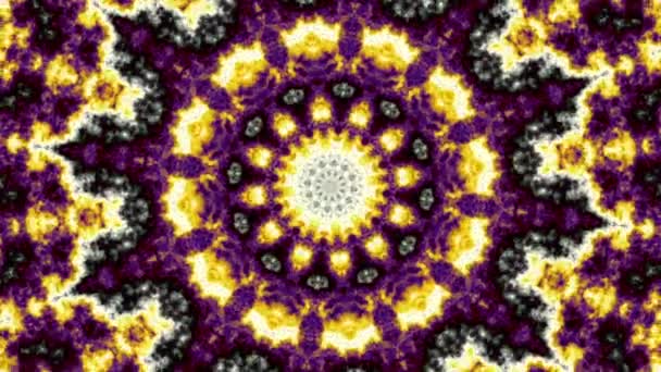 Girando Círculo Mágico Abstracto Mandala Cósmico Esotérico — Vídeo de stock